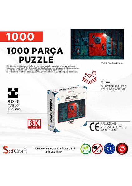 1000 Parça Puzzle Denizaltı Kapısı