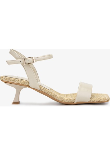 Kadın Bej Topuklu Ayakkabı 654 326 Bn Ayk Y25 Bej Hsr