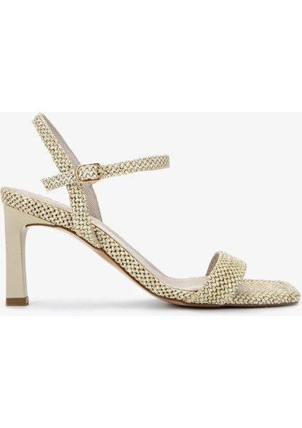 Kadın Vegan Bej Topuklu Ayakkabı 932 4673 Bn Ayk Y25 Bej Hsr