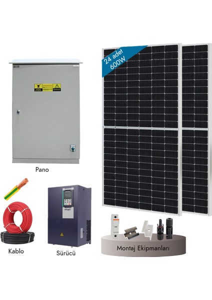 10HP - 7,5kw Trifaze Pompa Hazır Sulama Paketi