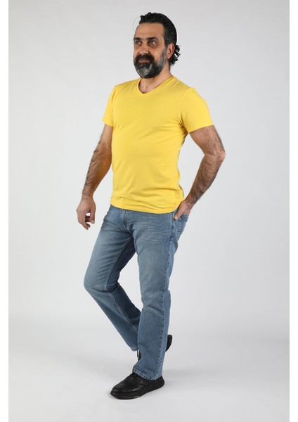 Erkek Kot Pantolon Açık Mavi modelleri