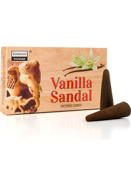 Vanilya Sandal Konik Tütsü