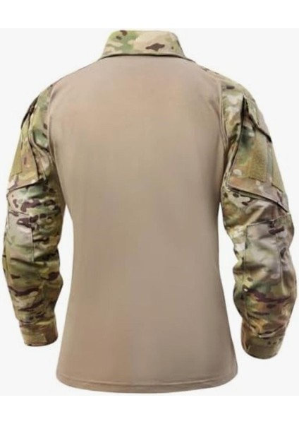 G3 Combat Tişörtü, Askeri Kamuflaj Kazak, Taktik Askeri Saldırı Kıyafeti, Kamuflajlı Uzun Kollu Taktik Kazak, Paintball Kazak Askeri, Balıkçılık / Ordu Için Fermuarlı Kazak