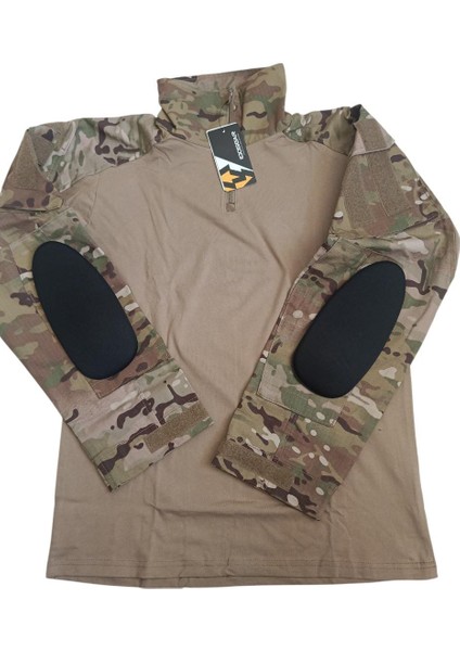 G3 Combat Tişörtü, Askeri Kamuflaj Kazak, Taktik Askeri Saldırı Kıyafeti, Kamuflajlı Uzun Kollu Taktik Kazak, Paintball Kazak Askeri, Balıkçılık / Ordu Için Fermuarlı Kazak