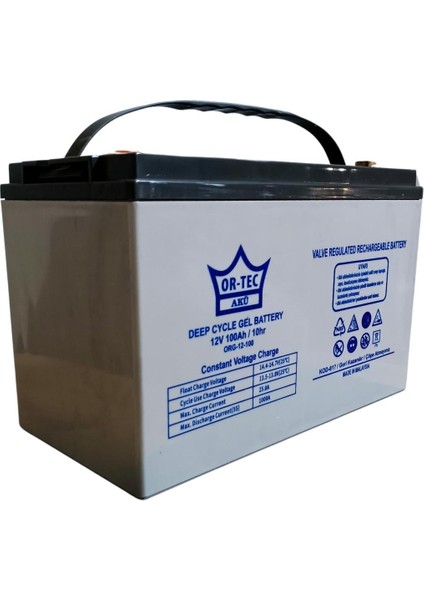 Ortec 12V 100AH Solar Sistem Jel Akü