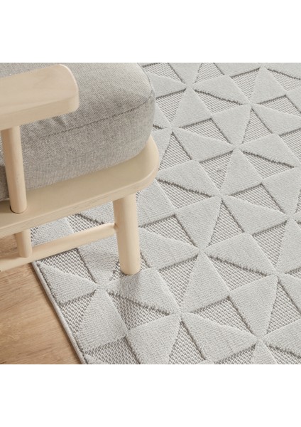 İskandinav Gray 80x150 cm Salon Mutfak Halısı Yolluk Kilim