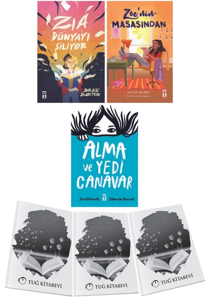 Zia Dünyayı Siliyor-Zoenin Masasından-Alma ve Yedi Canavar 3lü Set + Hediyeli