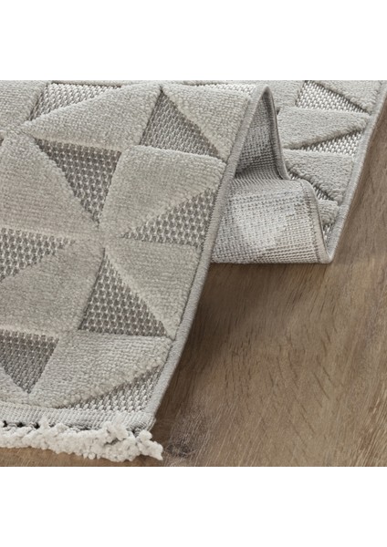 İskandinav Gray 80x150 cm Salon Mutfak Halısı Yolluk Kilim