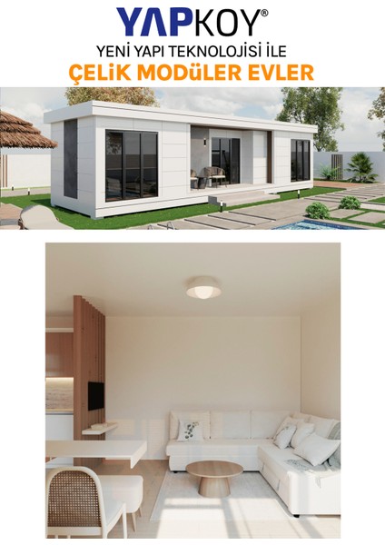 55 M2 Modüler Ev 1+1