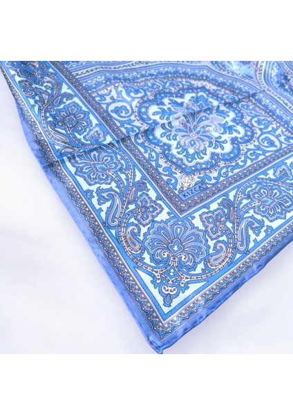 Vual Ipek Eşarp Retro Desen