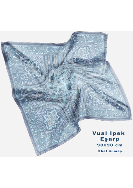 Vual Ipek Eşarp Retro Desen fiyatları