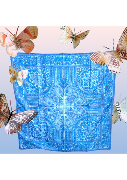 Vual Ipek Eşarp Retro Desen modelleri