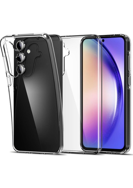 Samsung Galaxy A35 Uyumlu Yumuşak Esnek 3D Süper Şeffaf Silikon Kılıf