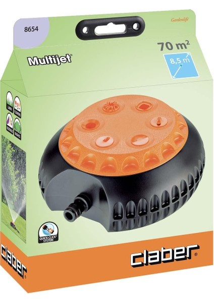 6 Fonksiyonlu Fıskiye Tablalı Claber 8654
