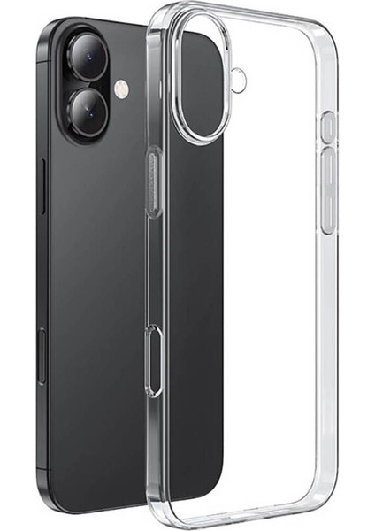 Apple iPhone 16 Plus Uyumlu Yumuşak Esnek 3D Süper Şeffaf Silikon Kılıf