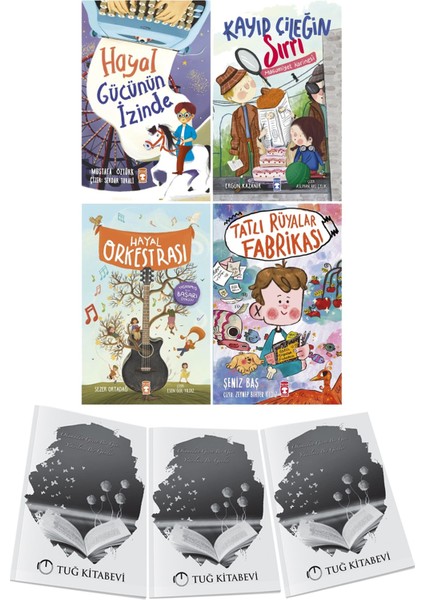Hayal Gücünün Izinde-Kayıp Çileğin Sırrı-Hayal Orkestrası-Tatlı Rüyalar Fabrikası 4lü Set + Hediyeli