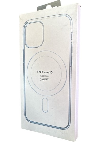iphone 15 için Kılıf Kamera Korumalı Magsafe Wireless Şarj Özellikli Şeffaf Kılıf indirimleri