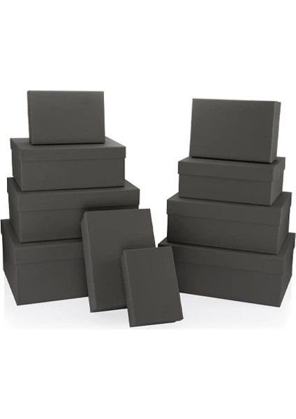 Your Anthracıte Dikdörtgen Hediye Kutusu BX0899 J 305X385X160 mm