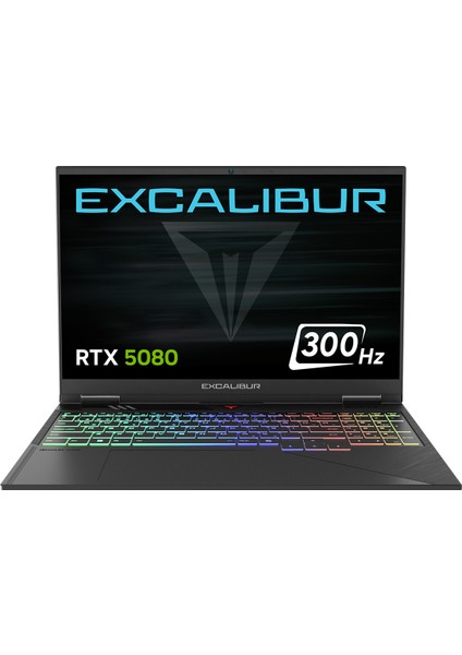 Excalibur G920 i9-14900HX 32GB 2TB RTX5080 16GB 300HZ 16" Freedos Gaming Laptop G920.1490-DX80X-E