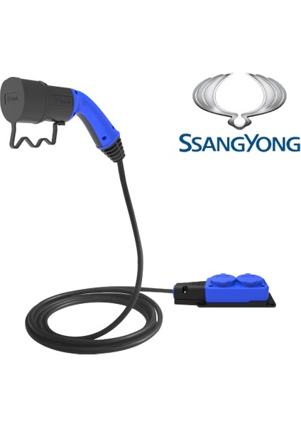 V2L 2'li Uzatma 3m Priz Adaptör Ssangyong Marka Araçlara Uygundur