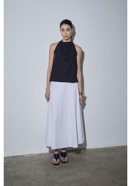 Beyaz Isola Korsajlı Etek modelleri