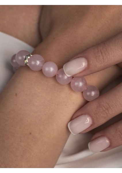 Kadın > Gül Bahçesi > Pembe Kuvars > Mükemmel Zariflik | Doğal Taş > Sertifikalı | Handcrafted