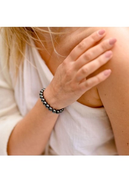 Hematit Stresi Azaltan ve Zihni Sakinleştiren: Unisex Doğal Taş Bileklik fiyatları