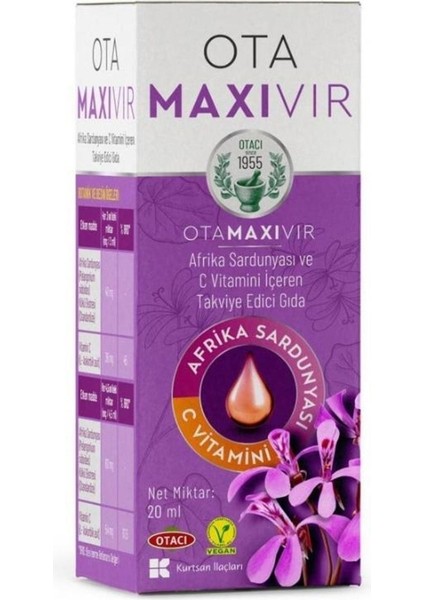 Ota Maxivir Takviye Edici Gıda 20 ml