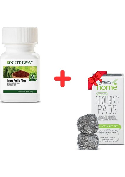 Iron Folic + Amway Scouring Pads