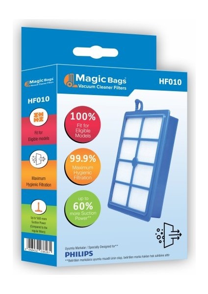 | Hepa Filtre - XB 9125 - 9145 - 9155 - 9125/07 - 9145/07 - 9155/07 - Süpürge ile Uyumlu Hepa Filtre