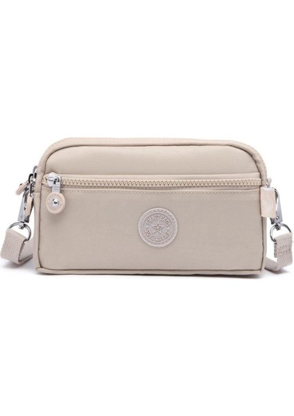 Smartbags Mini Boy Krinkıl Kumaş Kadın Çapraz Çanta 2022-1112 Bej