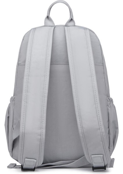 Smartbags Orta Boy Krinkıl Kumaş Kadın Sırt Çantası 2022-1187 Açık Gri modelleri