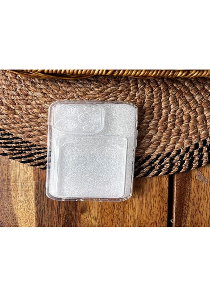 IPHONE 14 Pro Kamera Korumalı Kart Koymalı Şeffaf Silikon