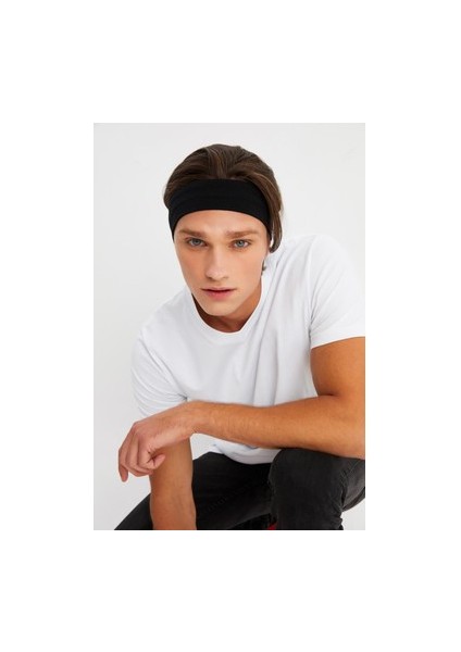 Erkek Spor Saç Bandı Sporcu Kafa Bandı Headband Tenis Gym Ter Bantı Spor Fitness Saç Bantları Siyah fiyatları