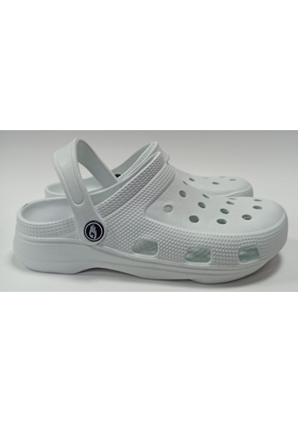 Modeli Hafif ve Rahat Suya Dayanıklı Eva Unisex Beyaz Sandalet Terlik indirimleri