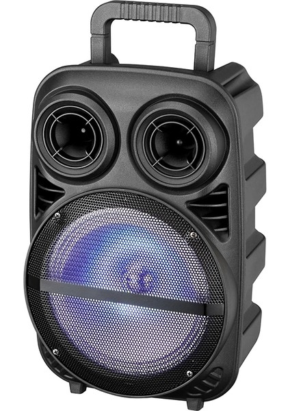 Pk-15 Fm Radyolu Mikrofonlu Rgb Tws 8 Inç Stereo Bass Kablosuz Karaoke Hoparlör