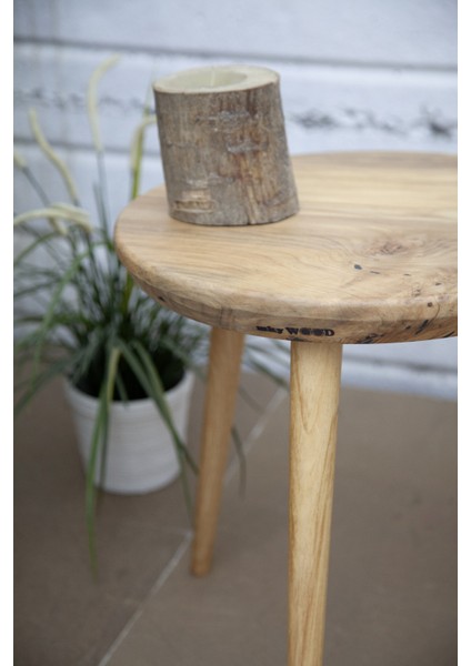 Kızılağaç Yuvarlak 3 Lü Sehpa Takımı - Y07 fırsatları