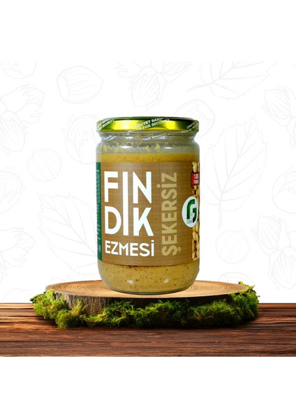 Şekersiz Fındık Ezmesi %100 Fındık - 550 gr