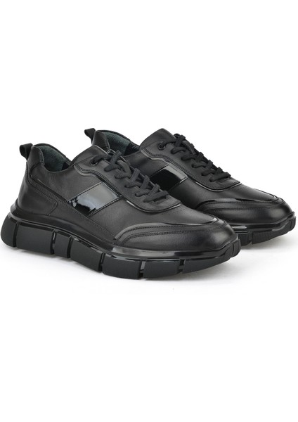 , Erkek Hakiki Deri Sneaker 153498Z1792 Siyah fiyatları