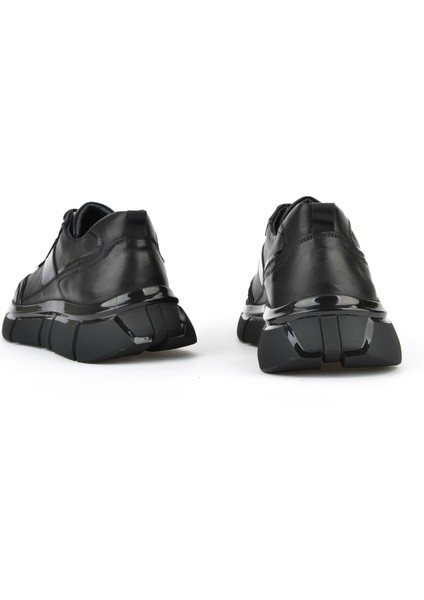 , Erkek Hakiki Deri Sneaker 153498Z1792 Siyah modelleri