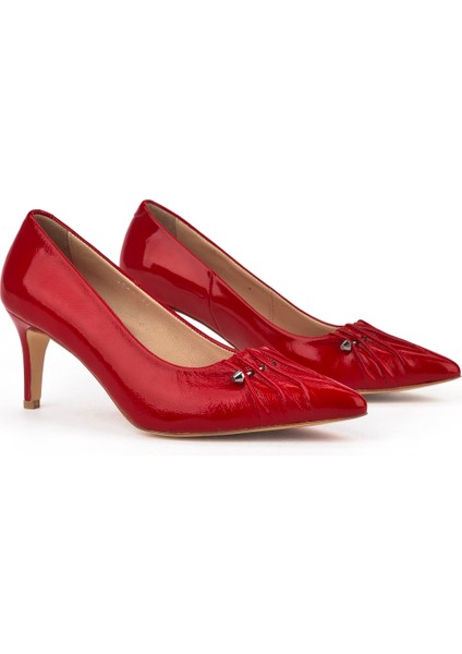 , Kadın Hakiki Deri Topuklu Ayakkabı 1511030Z2544 Kırmızı fiyatları