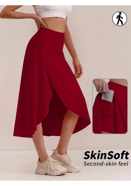 Munn Collection Kadın Cep Detay Taytlı Sandy Etek modelleri