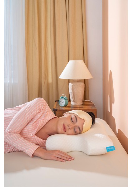 Boyun Destekli Ortopedik Visco Yastık Cpap Yastığı 55X40X12/10 cm fiyatları