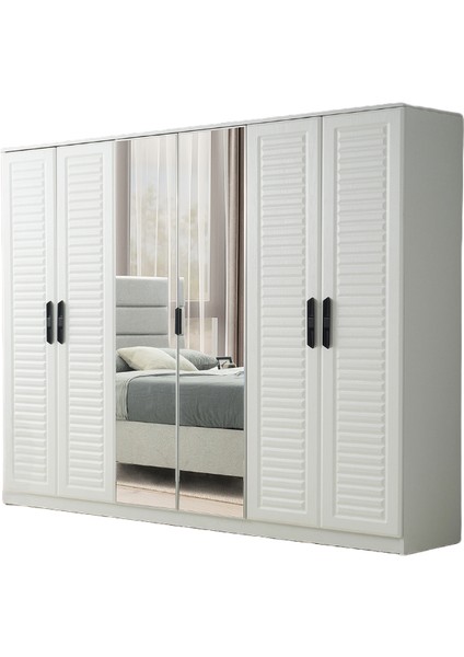 Toros 6 Kapaklı %100 Mdf Gardırop