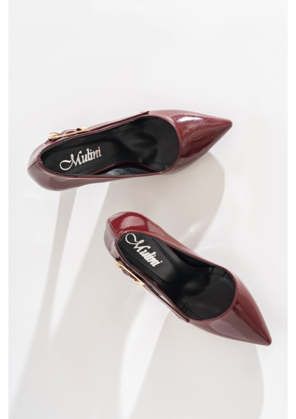 Kadın Sivri Burun Toka Detaylı Stiletto Topuklu Ayakkabı fiyatları