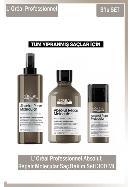 L'oreal Professionnel Serie Expert Absolut Repair Molecular Bakım Seti