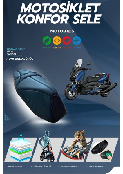 Yamaha Xmax Uyumlu Konfor Sele Kılıfı