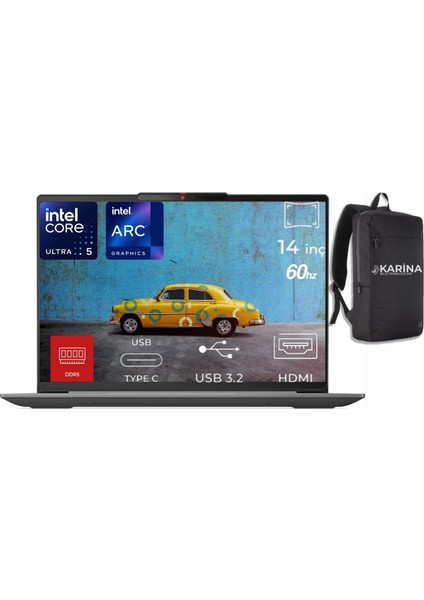 Ideapad Slim 5 14IMH9 Ultra 5 125H 83DA0078TR-04 16GB 1tb Arc Graphics Windows 11 Pro 14" Wuxga Taşınabilir Bilgisayar