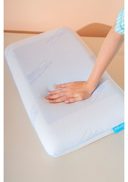 Visco Terletmeyen Ortopedik Yastık Serinleten Visco Yastık Jelli Yastık 70*40*12CM