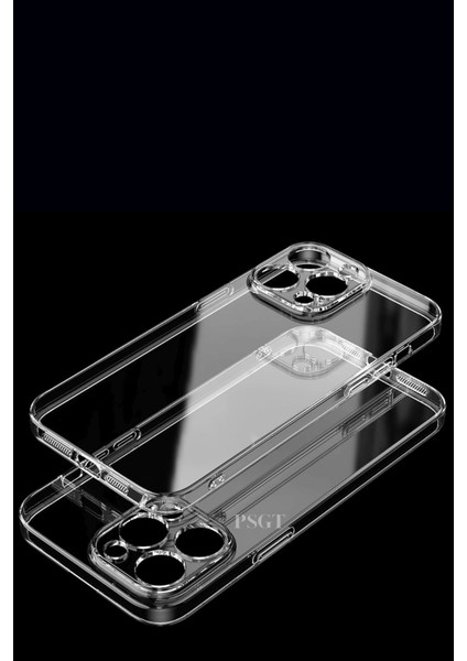 Apple ( Iphone 15 Promax ) Uyumlu Kılıf Transparent Soft Şeffaf Lenz Korumali